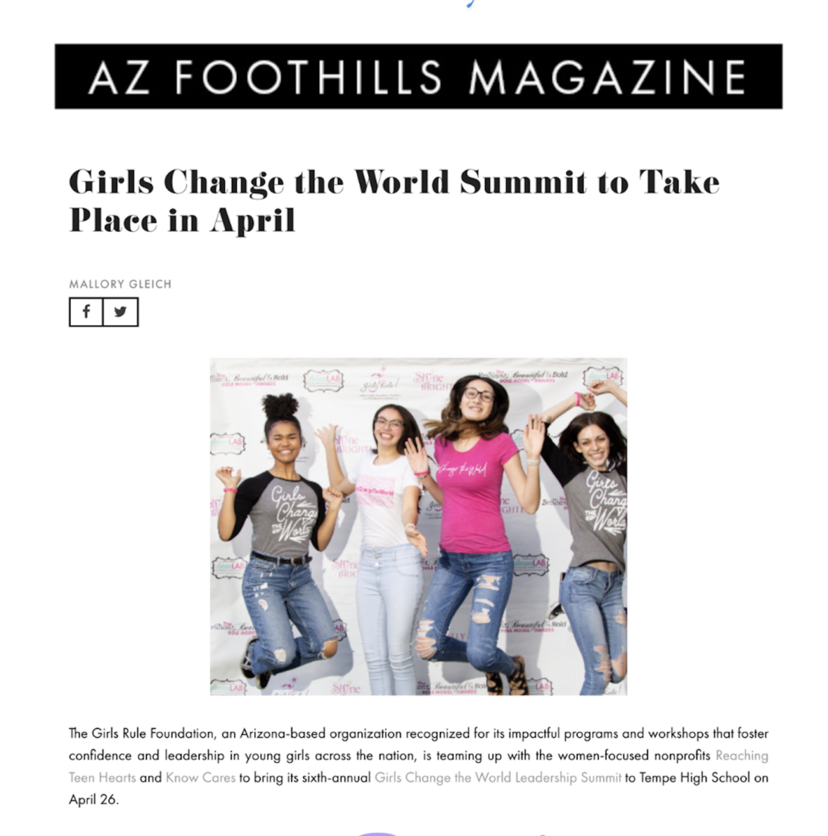 Girls Rule media coverage